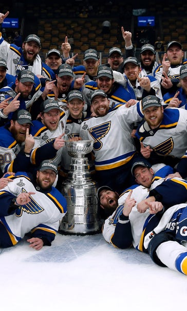 Half a world and three decades away, ink-stained Blues fan celebrates a Stanley Cup
